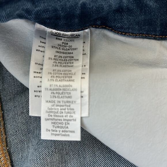 Good American Always Fits Good Legs Stretch Skinny Cropped Jeans Sz 28-32 - Picture 10 of 15